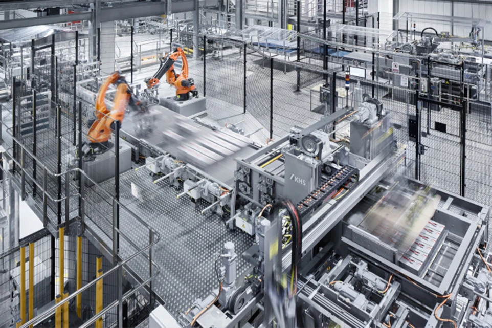 Industrial equipment in a chemical production facility