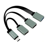 [KTE2604161] Хаб USB-C LogiLink UA0315, 3 порти